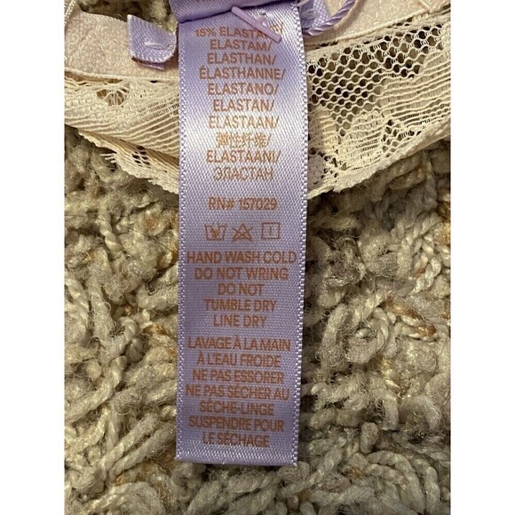 SAVAGE X Fenty Lace Racerback Bralette Blush Pink Size Small Rhianna NEW - Picture 5 of 6